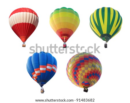 hot air balloon collections Royalty-Free Stock Photo #91483682