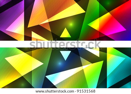 Vector rectangle colorful background or header for your design