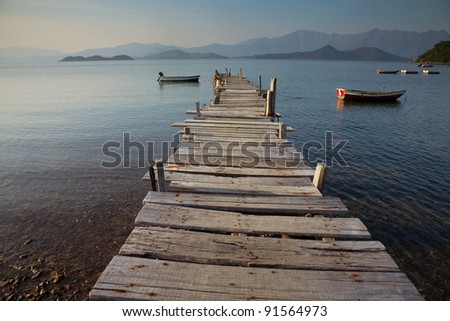 pier and boat