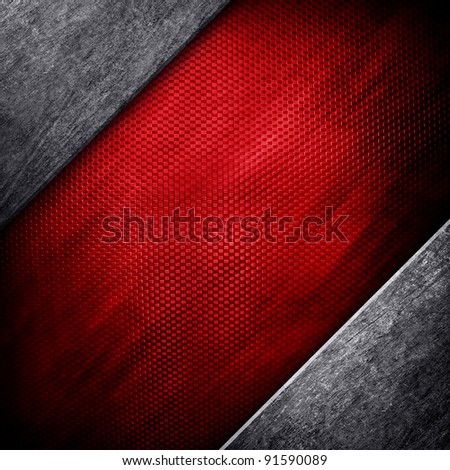 red metal plate