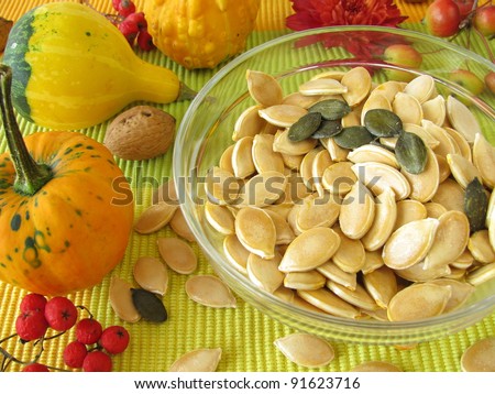 Dried pumpkin seeds