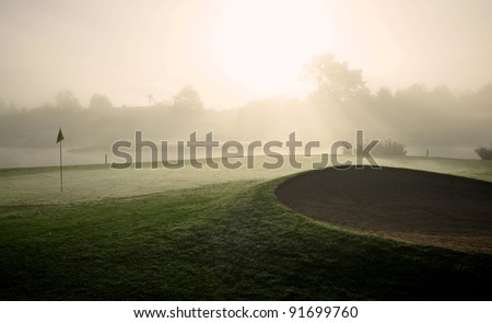 Early Golf Morning Royalty-Free Stock Photo #91699760