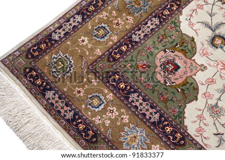 close up of persian carpet, macro photo