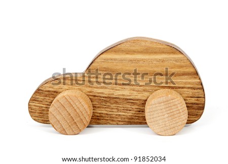 Old wooden car toy