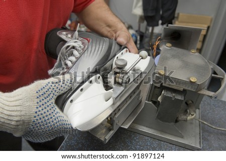 Service for skate with adept repairing skates