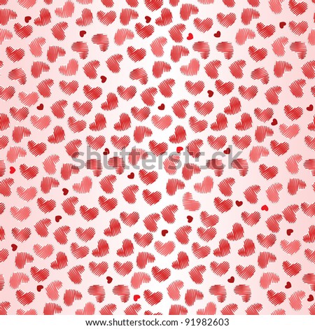 valentine seamless hearts pattern