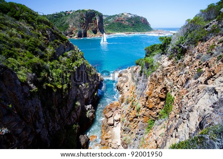 landscape in Knysna, Western Cape province,  South Africa Royalty-Free Stock Photo #92001950