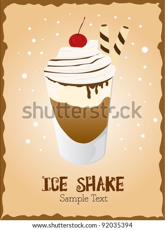 ice shake vector