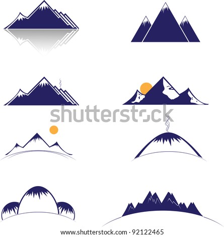 mountain vector format