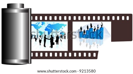 Illustration of business film