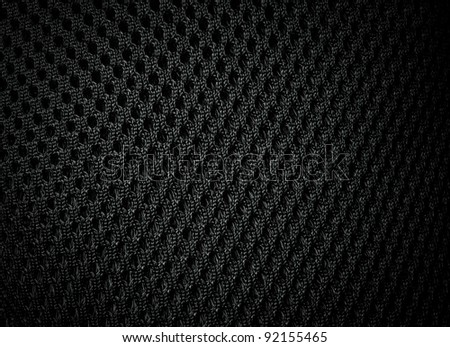 Black fabric for backpack back