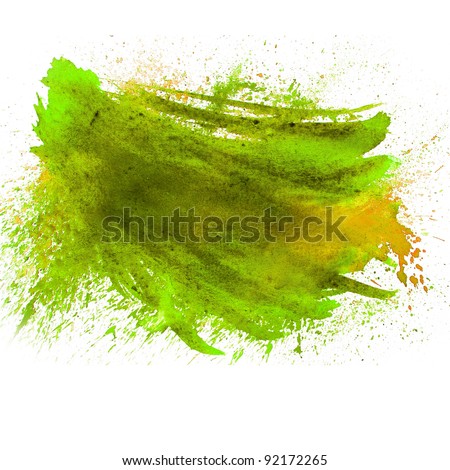 spot blotch green watercolor isolated on white background