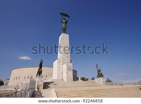 Liberty Statue in Budapest, Citadella Royalty-Free Stock Photo #92246818