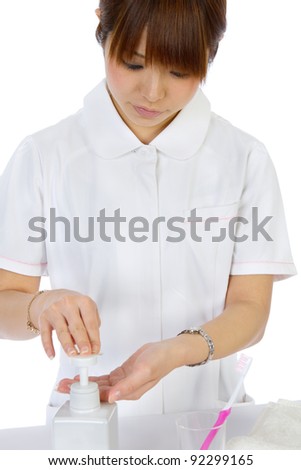 Beautiful asian nurse