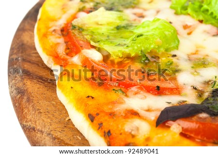 Closeup picture of pizza