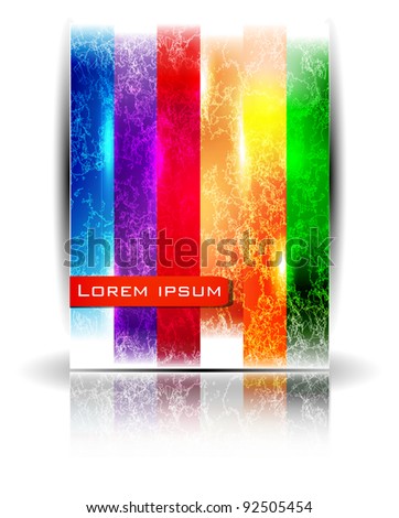 vector abstract colorful lines background brochure
