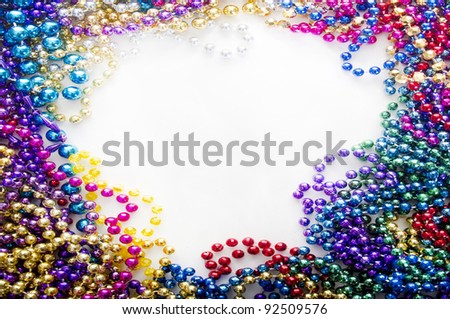 mardi gras beads for decoration
