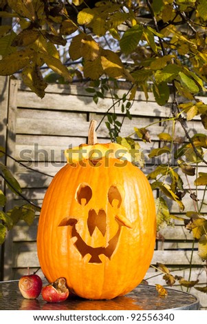 orange halloween pumpkin