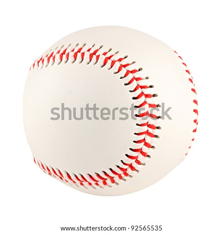 an baseball in front of white background