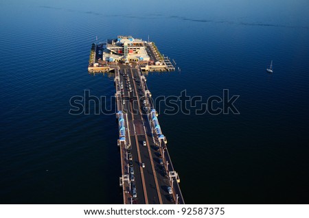 Aerial view of the Pier in St. Petersburg, Florida