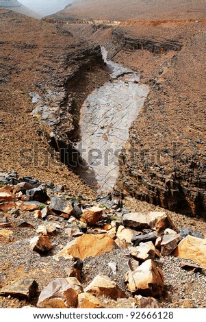 Canyon in Atlas Mountains, Africa