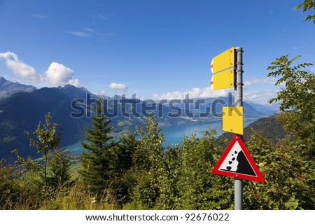 Landslide Danger Sign
