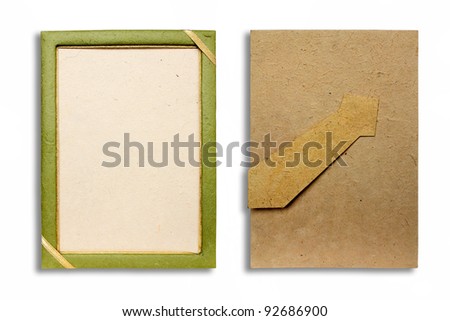 Mulberry paper picture frame.