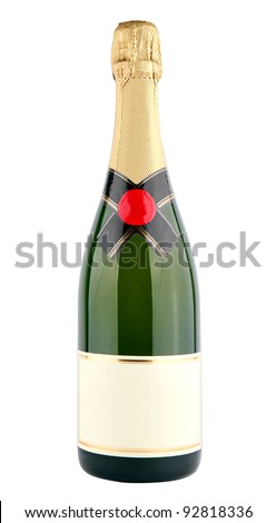 champagne bottle Royalty-Free Stock Photo #92818336