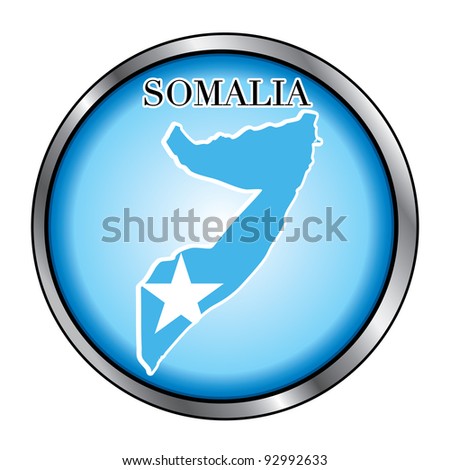 Vector Illustration for the country of Somalia Round Button.