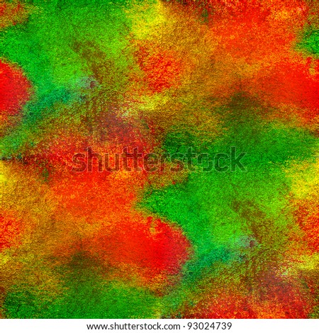 seamless yellow green red watercolor background