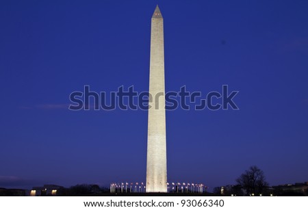 Washington Monument at Dusk ,DC