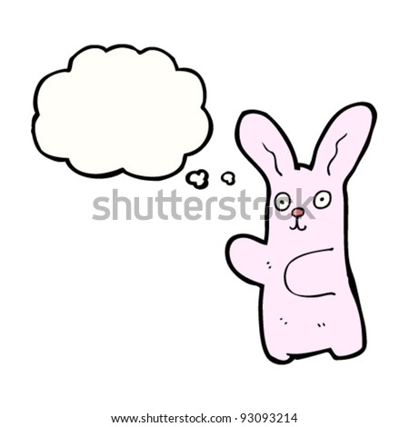 cute pink bunny cartoon