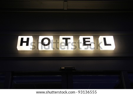 Generic Neon Hotel Sign
