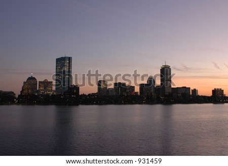 Boston Twilight Skyline