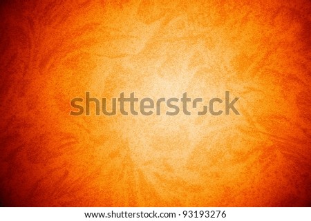 orange grained texture with free design pattern , abstract grunge background