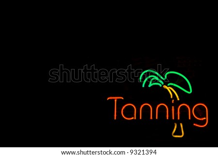 Neon Tanning Sign