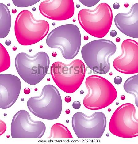 lollipops seamless pattern, valentine's day illustration