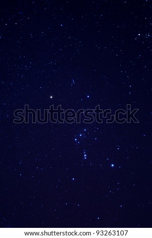 Stars on the sky at night
