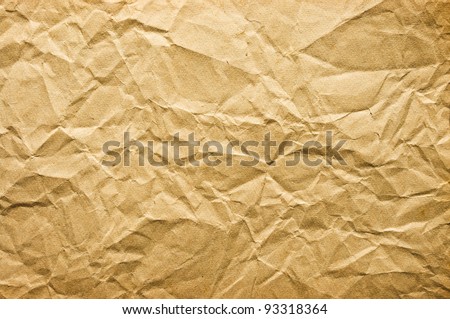 Crumpled paper for background usage Royalty-Free Stock Photo #93318364