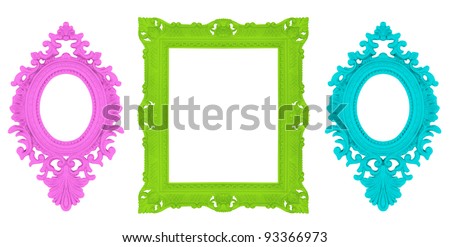 Set of beautiful ornamental frames