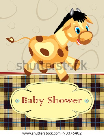 cute baby shower design. vector illustration