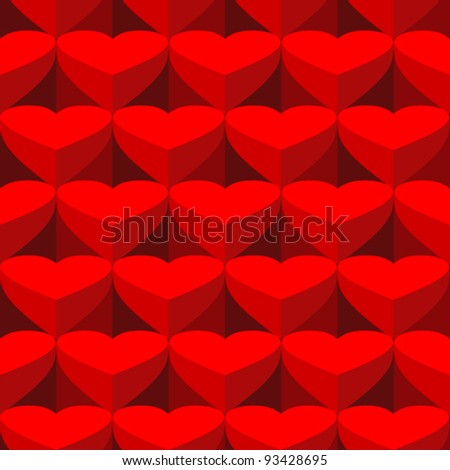Vector valentine background. Seamless wallpaper background. Hearts