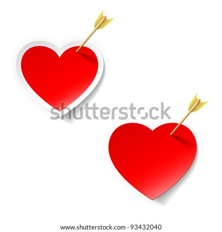 heart with arrow sticker