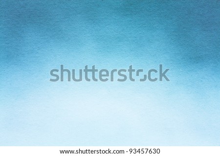 Old blue paper texture (horizontal) / Watercolour paper texture for artwork Royalty-Free Stock Photo #93457630