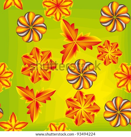 beautiful floral seamless pattern, vector background