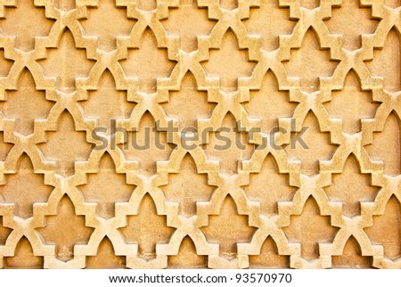 Seamless oriental wall pattern as a background