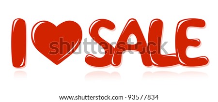 Message I love sale