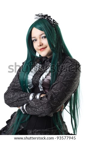girl cosplay anime character