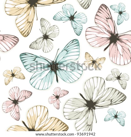 Aporia butterflies (tile-able background)