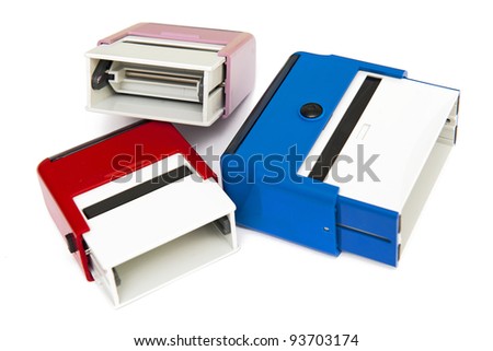 Self-ink rubber stamps